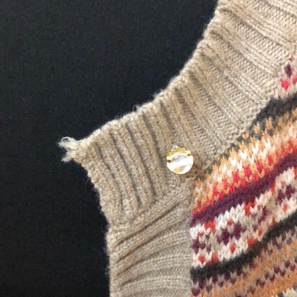 Talbots Multicolored Warm Fair Isle Sweater - Picture 6 of 12
